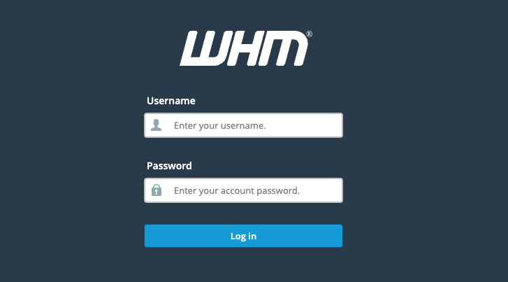 Log into your Web Hosting Manager